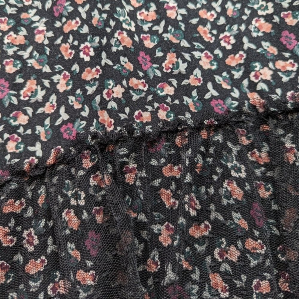 Torrid black floral print cami mini dress 2 - Picture 7 of 13